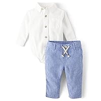 Gymboree baby-boys 2-piece Special Occasion Top and Pant Suspender Set Seasonal