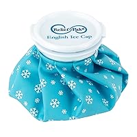 English-Style Ice Bag / Pack Cold Therapy to Reduce Swelling, Decrease Pain and Offer Cold Compression Relief from Bruises, Migraines, Aches, Swellings, Headaches and Fever, 6