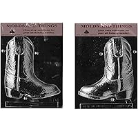 3D Cowboy Boot Chocolate candy mold with copywite molding Instructions - 2 mold set