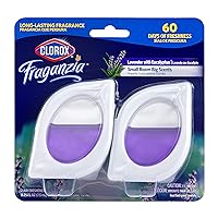 Clorox Fraganzia Small Room Air Freshener in Lavender with Eucalyptus |Peel & Place Air Freshener, No-Plug, Battery-Free for Closets, Laundry Room, Entry Way, Bathroom, Locker, 2 Air Freshener Units