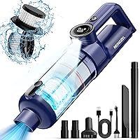 Handheld Vacuum Cordless - Car Vacuum Cleaner with Brushless Motor, 15000Pa Strong Suction Vacuum with LED Light, Type C Port, 2 Fliters, Portable Hand Vacuum for Home, Pet and Car