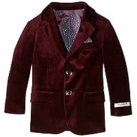 Isaac Mizrahi Little Boys' Single-Breasted Velvet Blazer