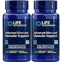 Advanced Olive Leaf Vascular Support, 60 Vegetarian Capsules (Pack of 2)