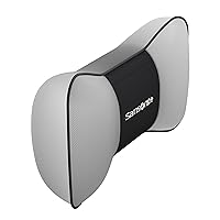 SAMSONITE, Travel Neck Pillow for Car or SUV, Boost your DRIVING COMFORT, High Grade - Memory Foam, Comfortable Headrest Cushion, Fits ALL VEHICLES, Gray