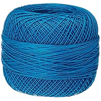 Handy Hands Lizbeth Premium Cotton Thread, Size 40, Bright Turquoise Dark