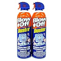 Compressed Air Duster Can MAX Professional Cleaner 1111 Blow Off Non-toxic & No Bitternt 8oz. Stop the Build-up of Dust in Your Electronics, Clogging up the Cooling Fan. Pack of 2