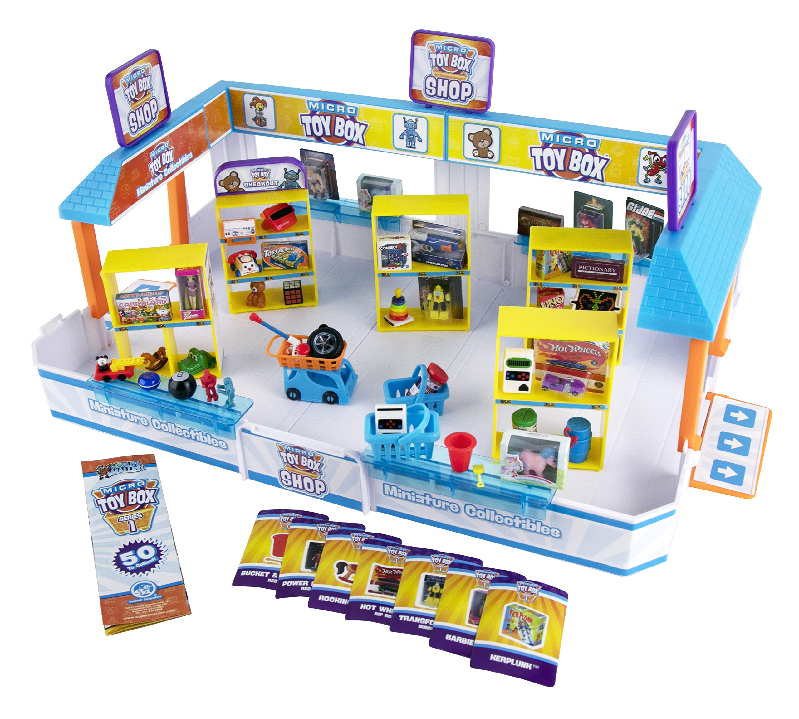 Worlds Smallest Micro Toy Box Store Playset, Multi
