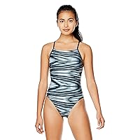 Speedo Women's Swimsuit One Piece Prolt Cross Back Printed Adult Team Colors