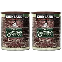 Signature 100% Colombian Coffee Supremo Bean Dark Roast-Fine Grind, 6 Pound ,Signature-ykgj