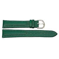 18MM Green Padded Waterproof Leather Watch Band Strap FITS Fossil