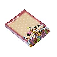 Disney Red Mickey and Gang Deluxe Memo Pad Novelty,Multi-colored,3