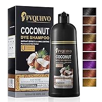 Hair Dye Shampoo 3 in 1, Coconut Oil Hair Dye, Hair Color Shampoo For Women & Men, Instant Hair Dye Shampoo, Mild Formula, Professional & Long Lasting, For Home and Salon Use (Purple)