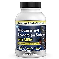 Healthy Joints System Glucosamine Chondroitin MSM Supplement for Joint and Bone Health - 120 Tablets
