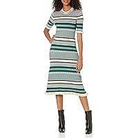 Club Monaco Women's Ss Mix Stitch Dress