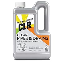 Clear Pipes & Drains Clog Remover and Cleaner, For Shower, Sink, Toilet, Garbage Disposal, 42 Ounce Bottle