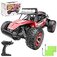 TB141 RC Cars-1:14 Scale Remote Control Car, 2WD High Speed 20 Km/h All Terrains Electric Toy Off Road RC Car Vehicle Truck Crawler with Two Rechargeable Batteries for Boys Kids and Adults