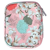 plplaaoo Small Crochet Bag,Storage Bag Waterproof Oxford Cloth Pink Lily Portable Household Daily Use DIY Crochet Storage Handbag Crochet Accessories and Supplies for Traveling Crocheting, Small