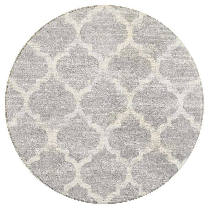 Mua Lahome Moroccan Round Area Rug - 3\' Diameter Faux Wool Non ...