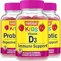 Probiotics 2B Kids + Vitamin D3 Kids, Gummies Bundle - Great Tasting, Vitamin Supplement, Gluten Free, GMO Free, Chewable Gummy
