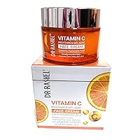 Dr Rashel Vitamin C Face Cream - Hyaluronic Acid , Anti Aging and Collagen Moisturizer - 1.76 oz + 1 Pcs of Collagen Crystal Lip Mask Strawberry