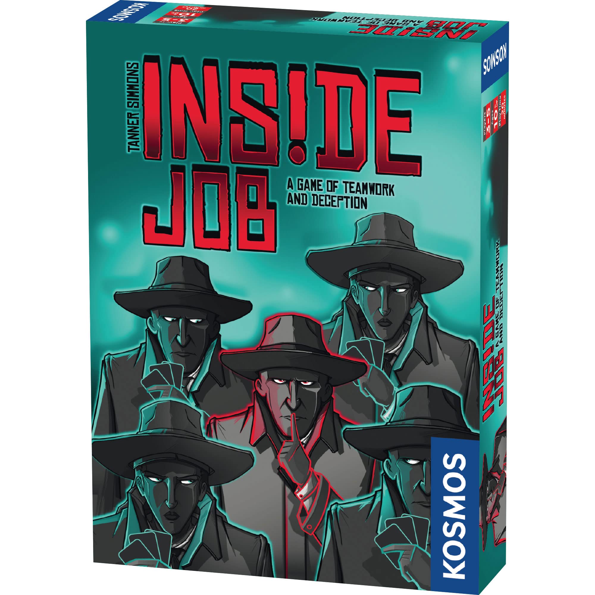 Inside Job | Social Deduction Game | Card Game | Family Games | Kosmos | 2-5 Players | Spy Games | Fast-Paced