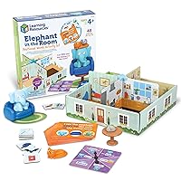 Learning Resources Elephant in The Room Positional Word Activity Set - Educational Games for Kids Ages 4+, Speech Therapy Tools