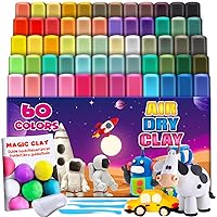 Magic Clay - Air Dry Clay 60 Colors, Modeling Clay for Kids with Tools, Soft & Ultra Light, Toys Gifts for Age 3 4 5 6 7 8+ Years Old Boys Girls Kids
