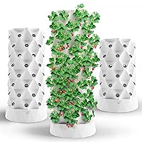 Nutraponics Hydroponics Tower - Hydroponics Growing System for Indoor Herbs, Fruits and Vegetables - Aeroponic Tower with Hydrating Pump, Timer, Adapter, Seeding Bed & Net Pots (80 Pots)