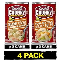 (Bundle of 4) Campbell's Chunky Soups, 18.8 oz Cans