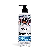 SoCozy Wash + Shampoo For Kids Cleans Hair and Body, 16 Fl Oz