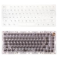 GK GAMAKAY 113 Keys Transparent PC Keycaps Set with 2.75 Shift, ASA Profile Keycaps for SN75 98% 75% Layout MX Gateron Kailh Switch Mechanical Gaming Keyboard (Amber Clear Theme)