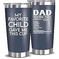 NewEleven Fathers Day Gift For Dad - Birthday Gifts From Daughter, Son, Kids - Husband Gifts - Unique Birthday Present Ideas For Father, Husband, New Dad, Bonus Dad From Daughter, Son - 20 Oz Tumbler