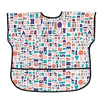 Bibs, Baby and Toddler Bibs, Bibs for Girls and Boys, Large for 1-3 Years, Short Sleeve Waterproof Bib for Kids