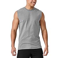 Mens Performance Muscle Tank Top Lightweight Cotton Workout Sleeveless T Shirt