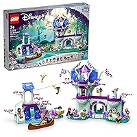 Disney The Enchanted Treehouse Buildable 2-Level Tree House with 13 Princess Mini-Dolls Including Jasmine, Elsa and Moana, Disney Classic Celebration Gift for Disney Princess Fans Ages 7+, 43215