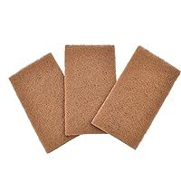 Full Circle Neat Nut Walnut Shell Scouring Pads, Non-Scratch, Set of 3, 5 oz, Brown