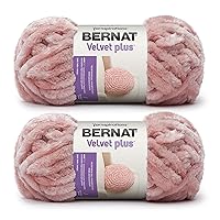Bernat Baby Velvet Yarn - 3.5 oz, Pink Dusk - 3 Pack Bundle with Bella's Crafts Stitch Markers