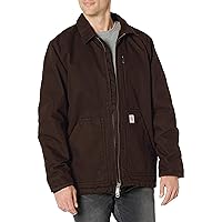Carhatt Mens Loose Fit Washed Duck SherpaLined Coat