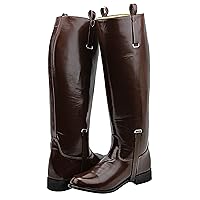 Mens Man Dignity Dress Dressage Horse Riding Boots Stylish Fashion Equestrian Pull On Brown