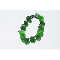 Kelly Green Sea Glass Bracelet