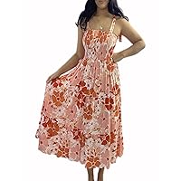 Boho Dress for Women 2023Midi Dress Off Shoulder Bachless Summer Wrap Floral Casual Party Ruffle Beach Maxi Dress