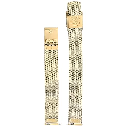Skagen Women's 12mm Stainless Steel Mesh Watch Strap, Color: Gold-tone (Model: SKB2049)