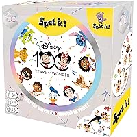 Spot It! Disney 100 Years of Wonder Card Game | Fast-Paced Symbol Matching Observation Fun Family Game for Kids and Adults | Age 6+ | 2-8 Players | Avg. Playtime 15 Minutes | Made by Zygomatic