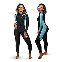 Wetsuit Women (15 Sizes) - Super Stretchy - 3/2mm Full Body Wet Suit for Women, Wetsuit for Surfing Diving Snorkeling Kayaking Paddleboarding Water Sports in Cold Water