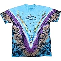 Liquid Blue Men's Nature Underwater Dolphins Coral Reef