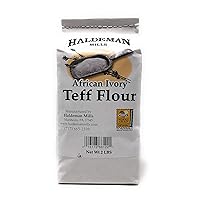 Haldeman Mills Whole Grain African Teff Flour, Perfect for Baking and Cooking, 2 Lb. Package (Ivory Teff)