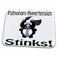 3dRose Pulmonary Hypertension Stinks Skunk Awareness Ribbon Cause... - Dish Drying Mats (ddm-115966-1)
