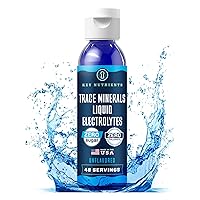 KEY NUTRIENTS Trace Minerals Liquid Electrolytes Hydration 4oz - Electrolyte Drops, Electrolyte Water, Keto Electrolytes - Mineral Drops for Drinking Water, Post Workout & Recovery