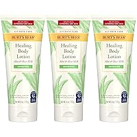 Burt's Bees Ultimate Care Healing Body Lotion with Aloe and Rice Milk for Sensitive Skin, 98.8% Natural Origin, 6 Ounces
