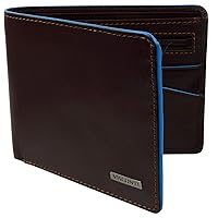 Visconti Leather Alps Range Men's Wallet, Brown, One Size, Classic